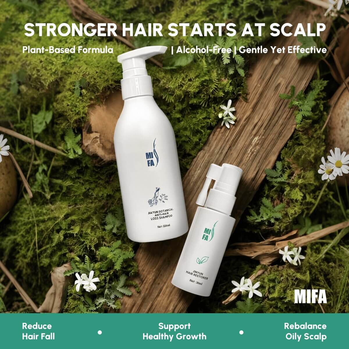 Scalp Densifying Shampoo & Growth Serum Bundle for Thinning Hair
